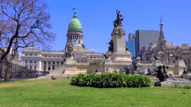 Buenos Aires, tarihi şehir merkezindeki Ulusal Kongre binası..