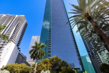 Avustralya manzaralı Sydney şehir merkezi gökyüzü manzaralı Panorama ve Opera Binası yakınlarındaki finans merkezi.