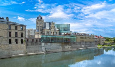 Cambridge, Ontario, Kanada 'nın tarihi şehir merkezi.