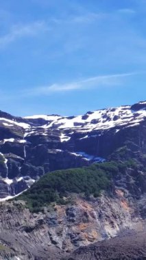 Arjantin, Patagonya, Tronador 'un Nahuel Huapi Milli Parkı' ndaki manzarası