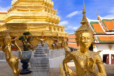 Bangkok, Tayland 'da Zümrüt Buda' nın Altın Tapınağı.