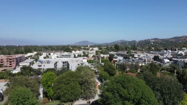 Sherman Oaks San Fernando Valley Los Angeles California Usa Drone — Stock video