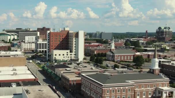 Aerial View High Point Downtown City District North Carolina Usa — Video Stock
