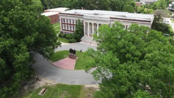 North Carolina Agricultural Technical State University Greensboro Usa Drone Aerial — Vídeo de stock