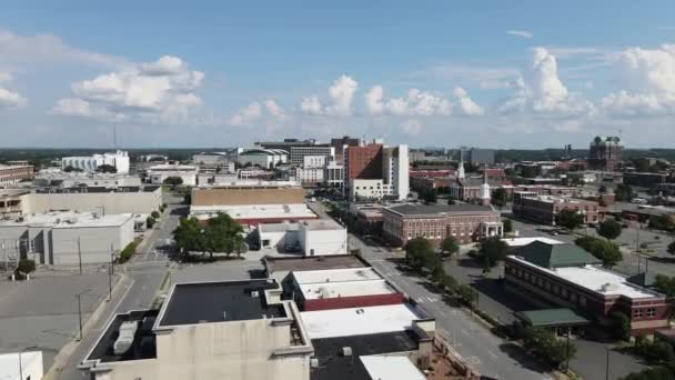 Aerial View High Point City Skyline Severní Karolína Usa Cityscape — Stock video