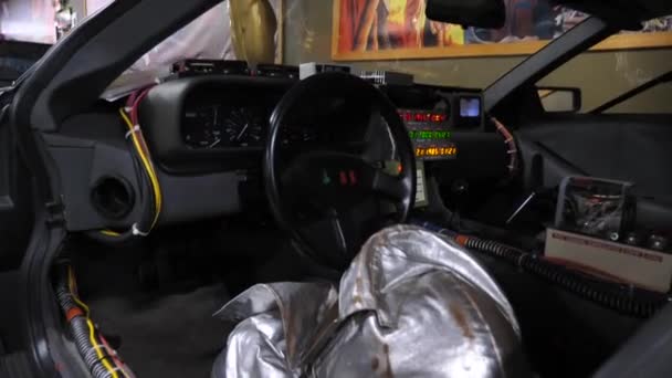 Costume Intérieur Delorean Time Machine Car Retour Vers Futur Movies — Video