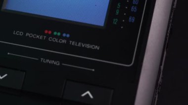 LCD Cep Telefonu Renkli TV Aygıtı 1990 'lardan, Makro Yakın 4k