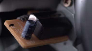 Video Kaset Kaydı VHS Oynatıcı 'nın Mekanizması ve Elektronik Bileşenleri, Macro Close 4k