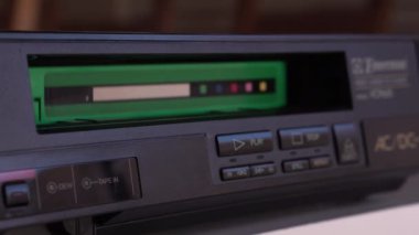 1980 'lerin Vintage Player' ının VHS Video Kaseti, Kapat 4k