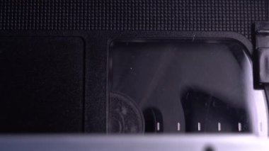 Video Kaset Kaydı VHS Oynatıcı Kaydı 'nda Kayda Başladı, Macro Kapat 4k
