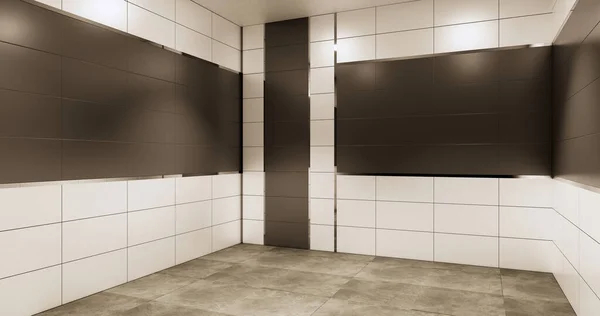 Гранитные Тилес Белый Черный Дизайн Стен Toilet Комнаты Современный Стиль — стоковое фото