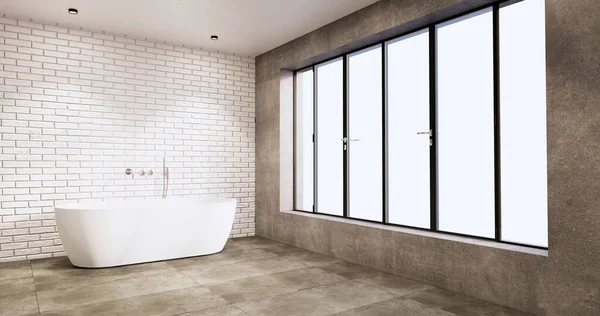 Granit Plattor Vit Och Svart Vägg Design Toalett Rum Modern — Stockfoto