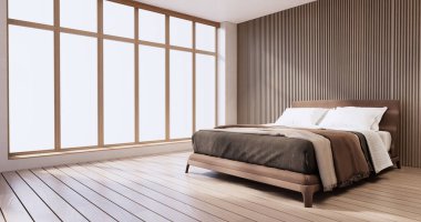 Minimalist wabi sabi iç tasarım, oda muji sytle.