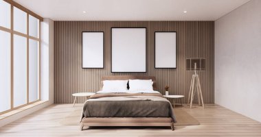 Minimalist wabi sabi iç tasarım, oda muji sytle.