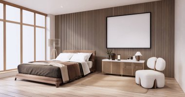 Minimalist wabi sabi iç tasarım, oda muji sytle.