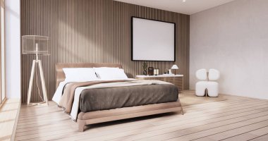 Minimalist wabi sabi iç tasarım, oda muji sytle.