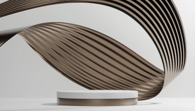 The Gold Chinese podium minimal geometric, podium Chinese traditional.