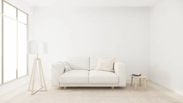 Sofa Sessel Minimalistisches Design Muji Style Rendering — Stockfoto