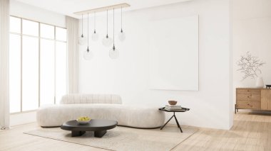 koltuk minimalist tasarım muji tarzı 3D görüntüleme