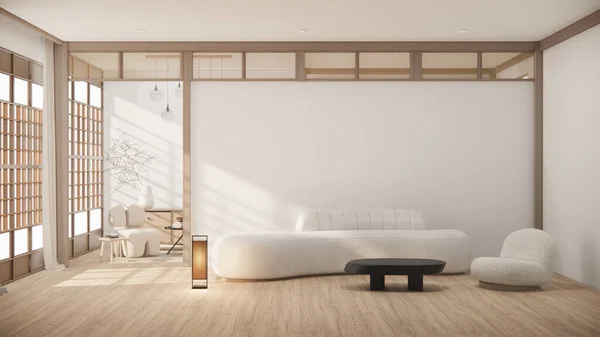 Sofamöbel Und Mockup Modernes Raumdesign Minimal Rendering — Stockfoto