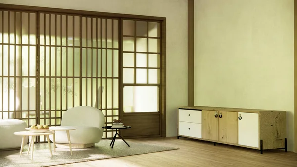 Skříň Chodbě Čistý Japonský Minimalistický Pokoj Interiér — Stock fotografie