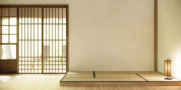 Интерьер Комнаты Nihon Дверной Бумагой Стеной Японском Стиле — стоковое фото