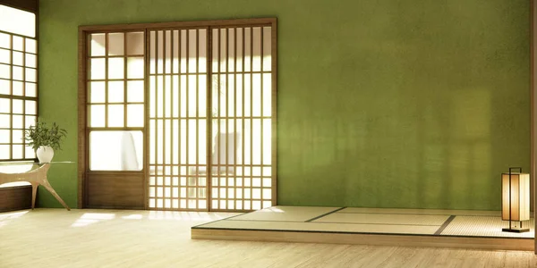 Nihon Room Design Interior Door Paper Wall Tatami Mat Floor — Stock Photo, Image