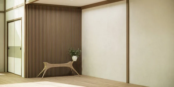 Couloir Nettoyer Intérieur Pièce Minimaliste Japonaise Rendu — Photo