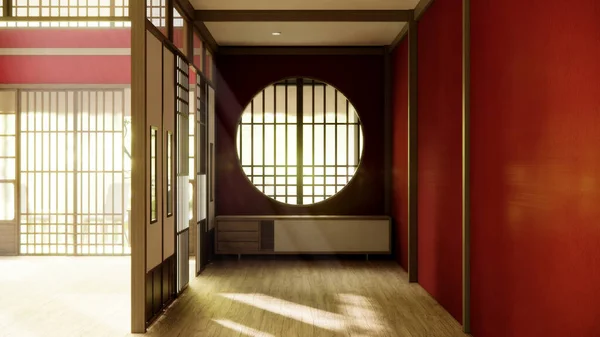 Ντουλάπι Στο Διάδρομο Καθαρίστε Ιαπωνικό Μινιμαλιστικό Εσωτερικό Δωμάτιο — Φωτογραφία Αρχείου