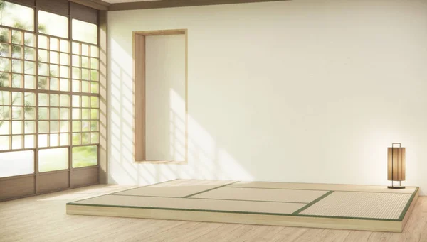 Nihon Pokoj Design Interiér Dveřmi Papír Zeď Tatami Podlahu Pokoj — Stock fotografie