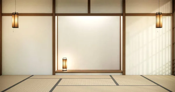 Nihon Room Design Interior Door Paper Wall Tatami Mat Room — Φωτογραφία Αρχείου
