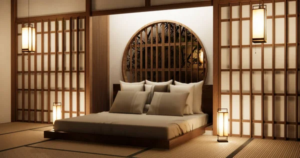 Habitación Original Diseño Interiores Estilo Japonés —  Fotos de Stock