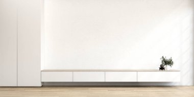 Modern boş oda Japoncası - zen tarzı, minimal tasarımlar.