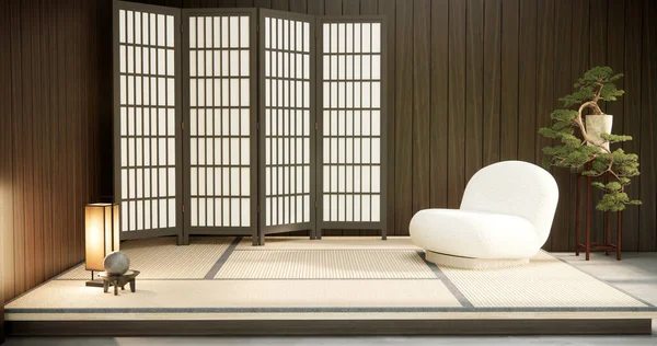 Fotel Sofa Minimalistyczny Design Muji Styl — Zdjęcie stockowe