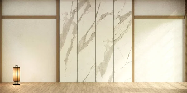 Lege Kamer Schoon Japans Minimalistisch Interieur — Stockfoto