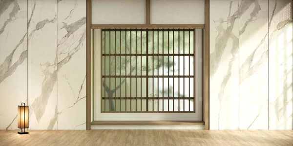 Habitación Vacía Limpiar Interior Habitación Minimalista Japonés —  Fotos de Stock