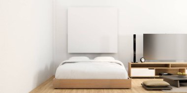 Modern yatak odası - Japon tarzı..