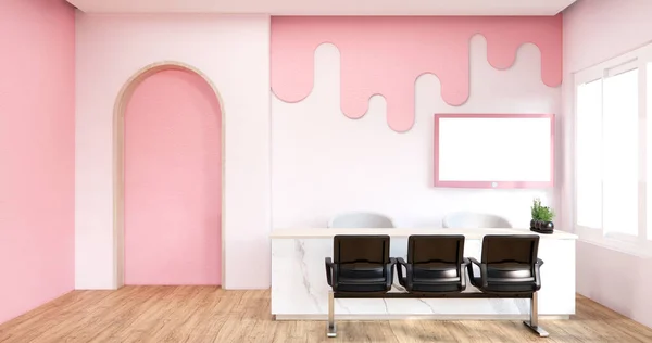 Renkli Oturma Odası Japon Minimalist Oda Mimarisi Boyutlu — Stok fotoğraf