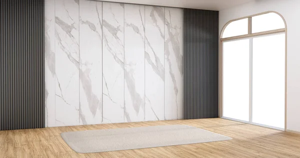 Empty room ,Clean japan minimalist room interior, 3D rendering