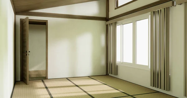 Nihon Oda Tasarımı Kapı Kağıdı Tatami Paspas Odası Japon Tarzı — Stok fotoğraf