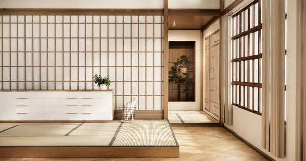 Televizyonun iç duvar modellemesi için minimal dolap