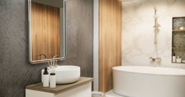 Banyo ve tuvalet Japon tarzı..