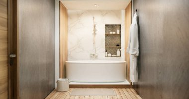 Banyo ve tuvalet Japon tarzı..