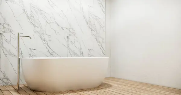 White Bathroom Modern Jepang Gaya Minimal Perender — Stok Foto