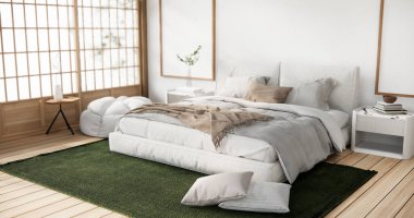 İç döşeme yatak odasındaki dekorasyonla modellenir..