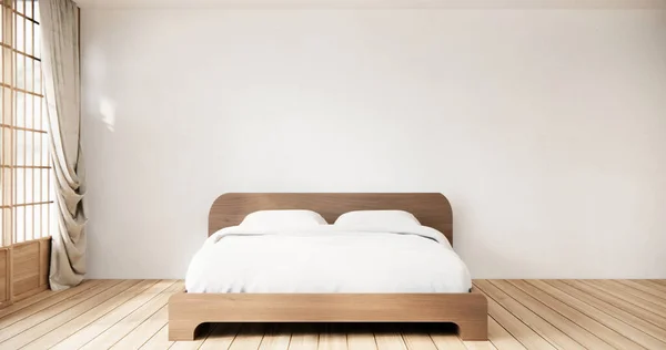 Döşeme Yatak Odasındaki Dekorasyonla Modellenir — Stok fotoğraf