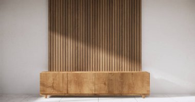 Kabine, oturma odası dekorasyonu ve granit döşemeler..