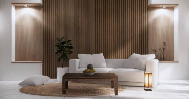 koltuk minimalist tasarım muji tarzı 3D görüntüleme