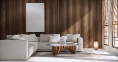 koltuk minimalist tasarım muji tarzı 3D görüntüleme