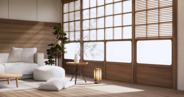 koltuk minimalist tasarım oturma odası muji tarzı